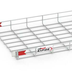 60512400 400 x 65mm Pemsa Rejiband Rapide Wire Basket 3m - Silver