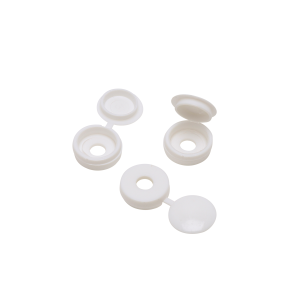White Hinged Cover Caps