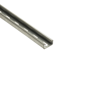 41 x 21mm x 3m Heavy Gauge Slotted Channel Stainless Steel