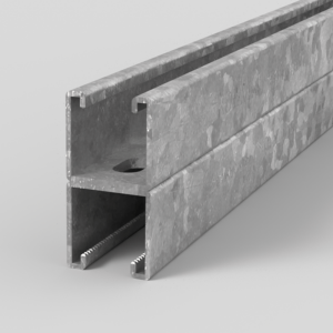 Kora 41 x 41mm x 3m Back to Back Heavy Gauge Slotted Channel Pre-Galvanised Steel