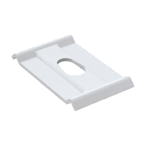 Cable Basket Hold-Down Bracket / Hanging Plate M8/M10 Silver