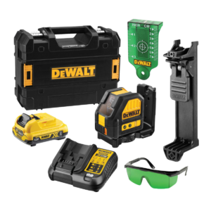 DCE088D1G Dewalt Green Cross Line Laser Level C/W 2.0ah Battery