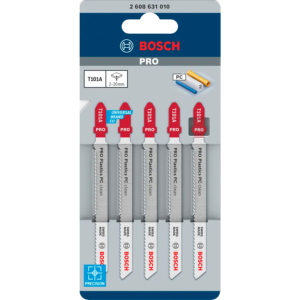 Bosch T101A Jigsaw Blades (Pack of 5) Acrylic & Perspex Cutting