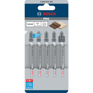 Bosch T101AOF Jigsaw Blades (Pack of 5) Laminate Cutting