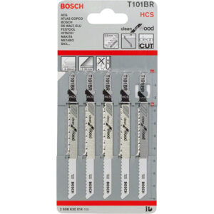 Bosch T101BR Jigsaw Blades (Pack of 5) Wood Cutting