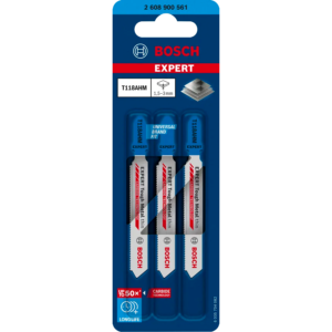 Bosch T118AHM Jigsaw Blades (Pack of 3) Stainless Steel Cutting