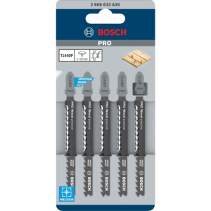 Bosch T144DP Jigsaw Blades (Pack of 5) Wood Cutting
