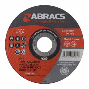 180 x 1.6 A46TZSP Metal Cutting Disc Flat