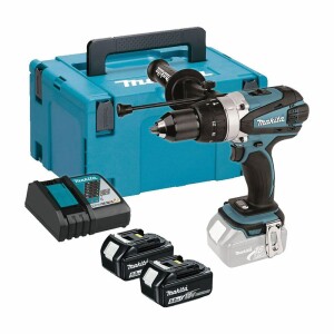 DHP458RTJ Makita 18v Combi Kit with 2 x 5.0ah Li-ion Batteries