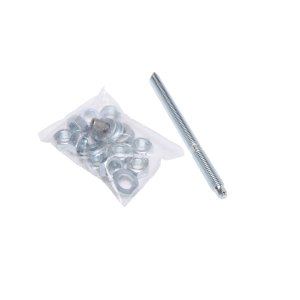 M12 x 160 BZP Chemical Anchor Studs with Nut and Washer