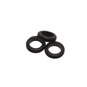 Open Black Cable Grommets - 25mm