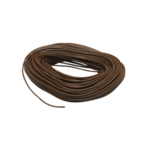 PVC Oversleeving Brown (L) 3mm 100m Hank