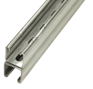 2 x 41 x 21mm x 6m Back to Back Heavy Gauge Slotted Channel Pre-Galvanised Steel