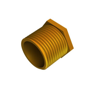 Male Long Brass Bush 38mm
