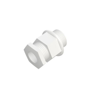 PVC stuffing gland 25mm white
