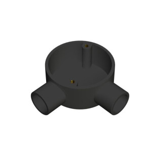 20mm Black PVC Angle Box
