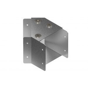 Metsec Cable Trunking PG 150 x 100mm 45 Deg Internal Cover Bend TIB/150/100/PG/G45