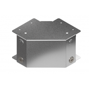 Metsec Cable Trunking PG 100 x 50mm 90deg External Cover Bend TOB/100/050/PG/G90