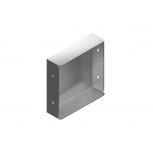 Metsec Cable Trunking Stop End PG 150 x 100mm TSE4X/150/100/PG