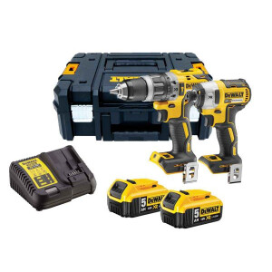 DCK266PP2T Dewalt 18v Brushless Twin Pack with 2 x 5.0 batts