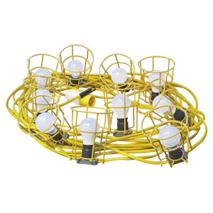 Festoon Lighting Kit 22m with LED Bulbs 110V