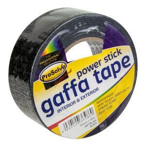 50mm x 50m Black Gaffa (Duct) Tape