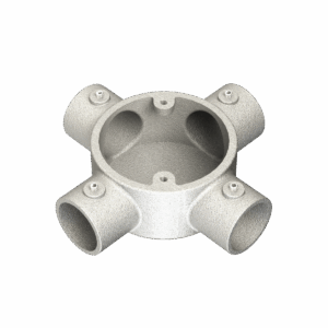 25mm Malleable Conlok® 4 Way Box