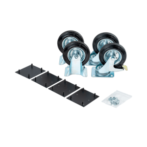 CAS Armorgard Black Castor Kit with 2 Swivel/2 Braked Castor