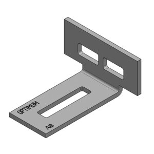 TekSpan Zynox 45 3-Hole Wing Horizontal Angle Bracket for 45mm Profile
