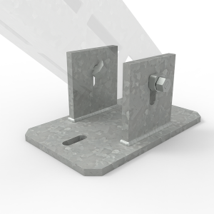 TekSpan Vertical Holder Plate for 100mm Profile