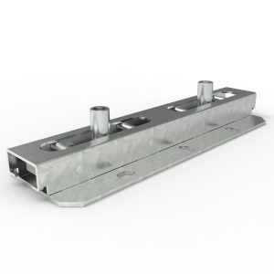 TekSpan Roller Bearing Duo Axial Pipe Slide (2 x M12)