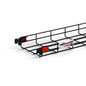 60582200 200 x 65mm Pemsa Rejiband Rapide Wire Basket 3m - C8 Black