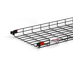 60582400 400 x 65mm Pemsa Rejiband Rapide Wire Basket 3m - C8 Black