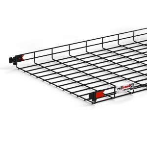 60582600 600 x 65mm Pemsa Rejiband Rapide Wire Basket 3m - C8 Black